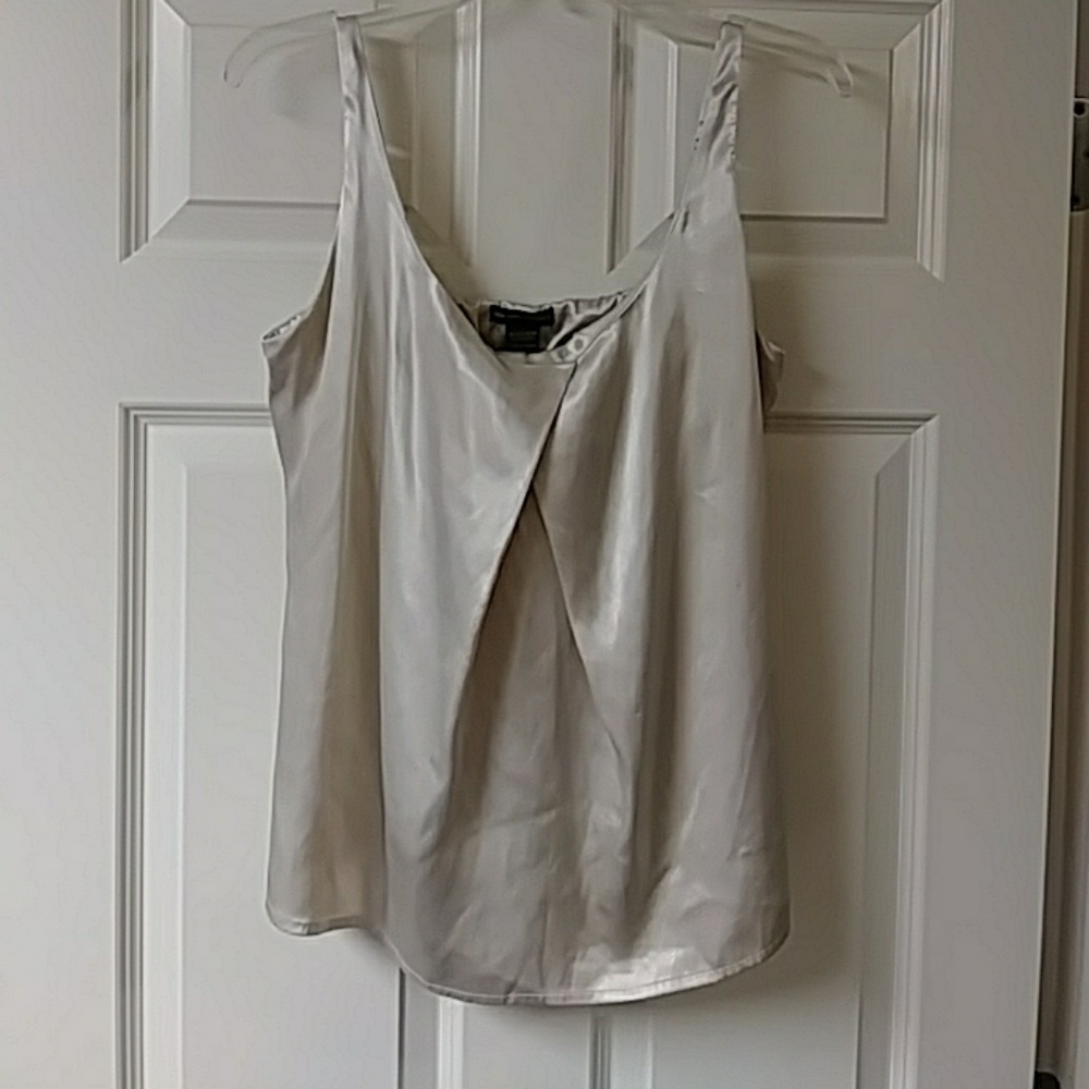 NY&Co. Grey/Silver Silk Cami/Top
